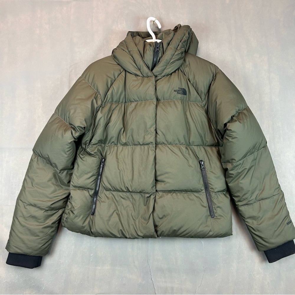 The North Face Olive Green Puffer Jacket
